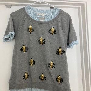 Anthropology bumble bee blouse